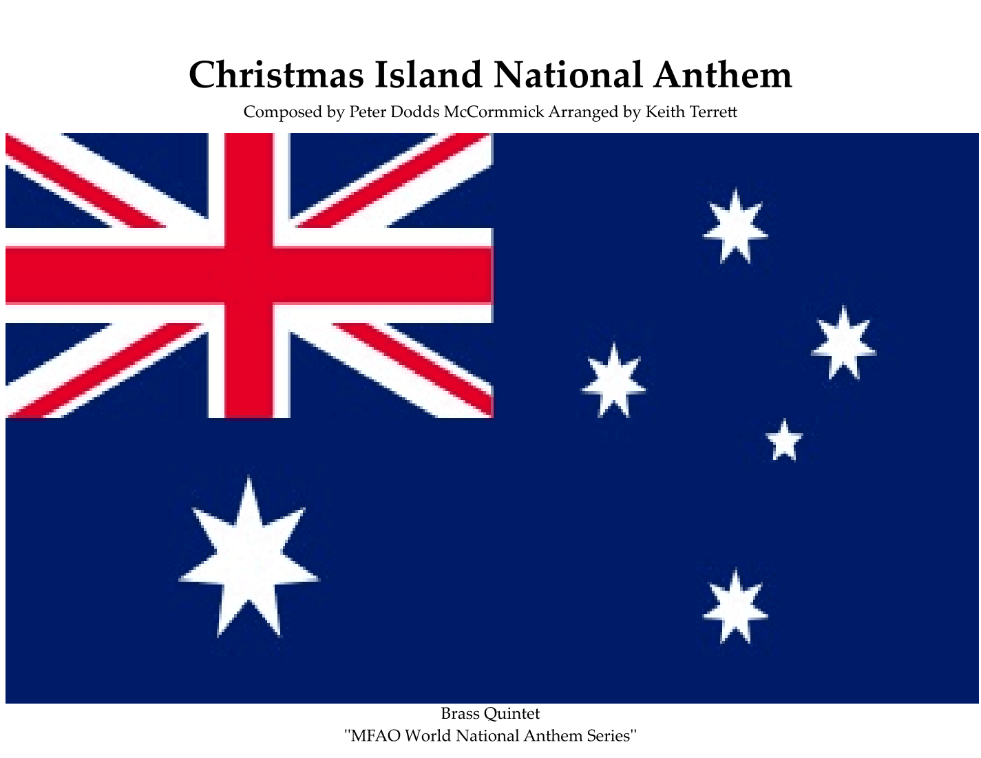 Christmas Island National Anthem for Brass Quintet (arr. Keith Terrett)