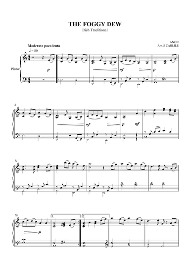 The Foggy Dew (arr. SCMusic)