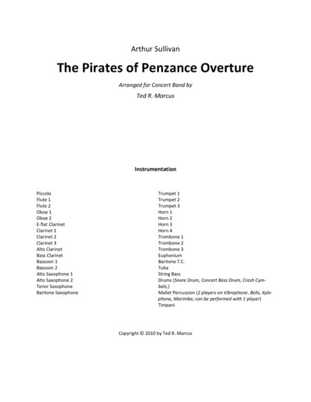 The Pirates of Penzance Overture (arr. Ted R. Marcus)
