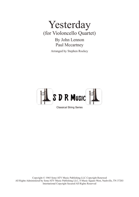 Yesterday (arr. Stephen Rockey)