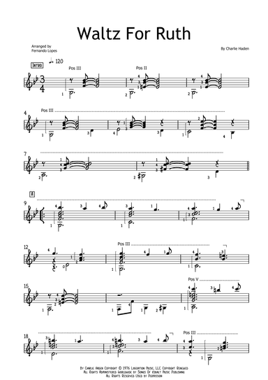 Waltz For Ruth (arr. Fernando Lopes)