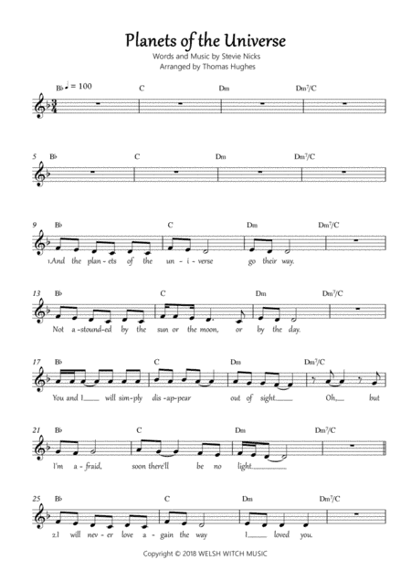 Planets Of The Universe (arr. Thomas Hughes)