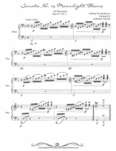 Sonata No. 14, Movement 3 (arr. Catherine Crawley)