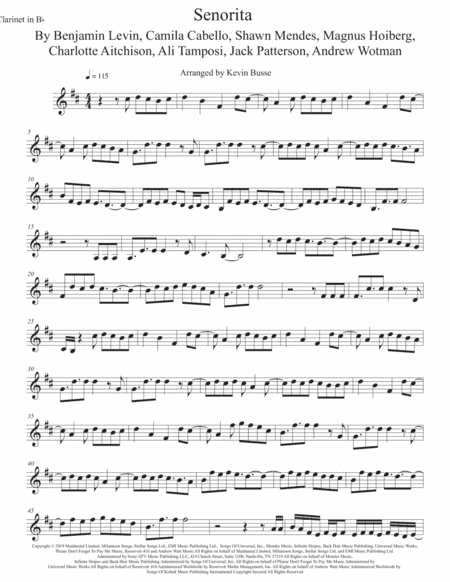Senorita (arr. Kevin Busse)