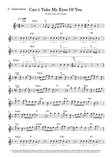 Can't Take My Eyes Off Of You (arr. Fabio Eduardo de Oliveira)