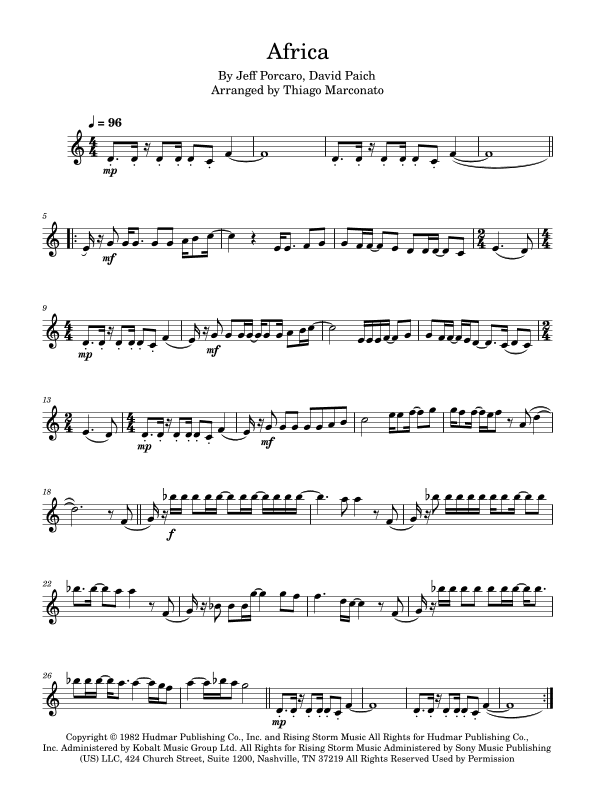 Africa (arr. Thiago Marconato)
