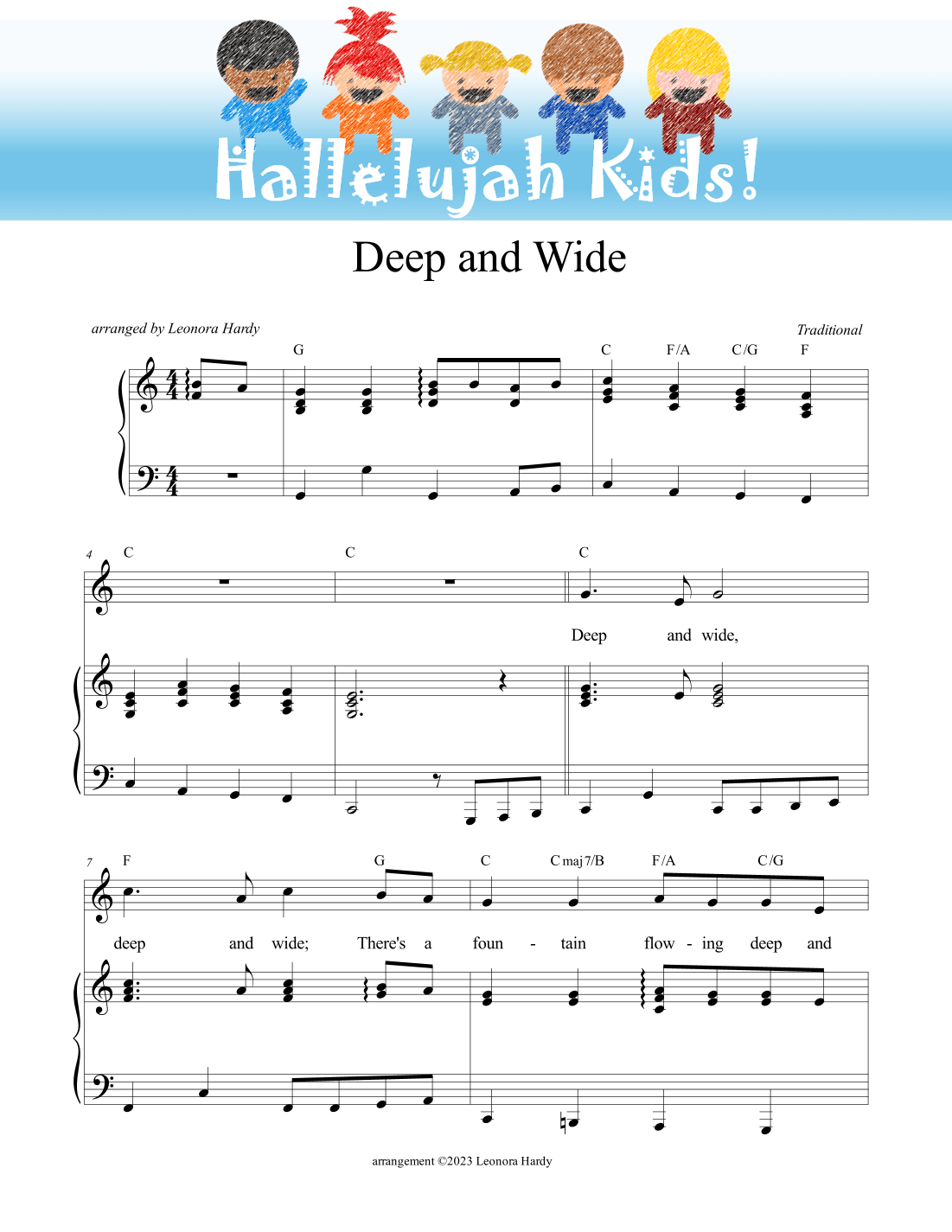 Deep and Wide (arr. Leonora Hardy)