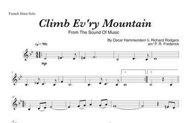 Climb Ev'ry Mountain (arr. P. R. Frederick)