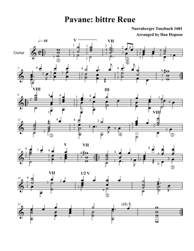 Pavane: bittre Reue (arr. Dan Hopson)