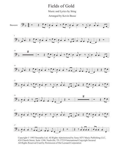 Fields Of Gold (arr. Kevin Busse)