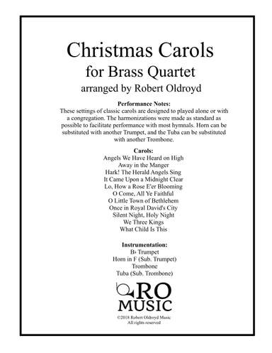 Christmas Carols for Brass Quartet (arr. Robert Oldroyd)