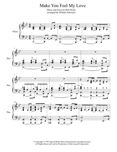 Make You Feel My Love (arr. William Schwartz)