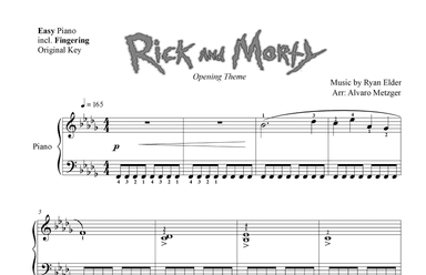 Rick And Morty Theme (arr. Alvaro Metzger)