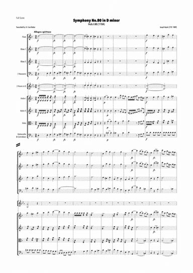Haydn - Symphony No.80 in D minor, Hob.I:80 (arr. J.G. Cucó Barber)