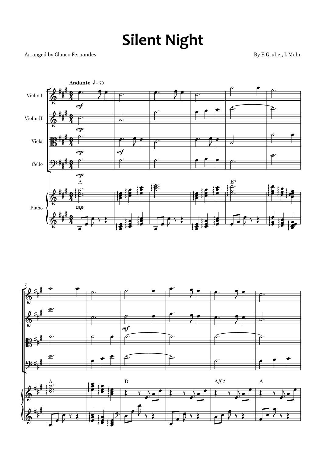Silent Night (arr. Glauco Fernandes)