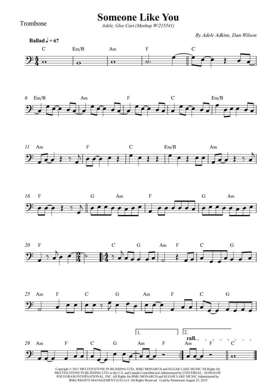 Someone Like You (arr. Wesley S. SIlva)