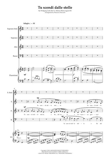 Tu Scendi Dalle Stelle (arr. Maurizio Chiavaroli)