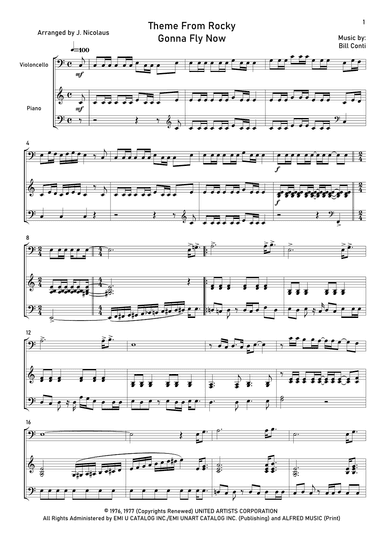 Gonna Fly Now (arr. John Nicolaus)