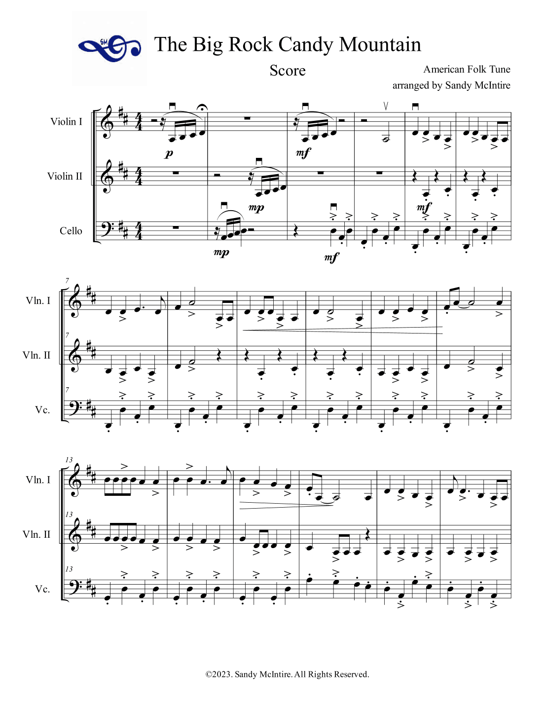 The Big Rock Candy Mountain (arr. Sandy McIntire)