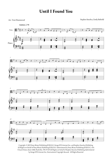 Until I Found You (arr. Tom Drummond)