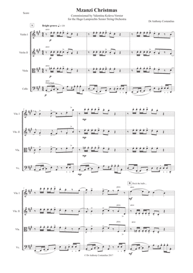 Mzanzi Christmas (arr. Dr Anthony Costandius)