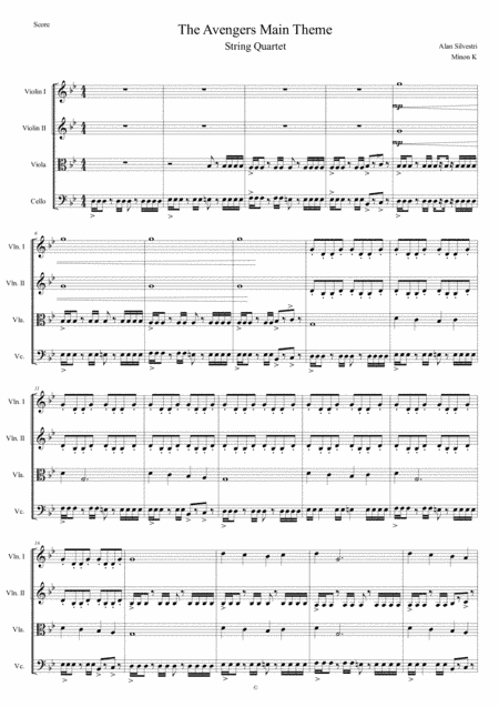Avenger Theme (arr. Minon K)