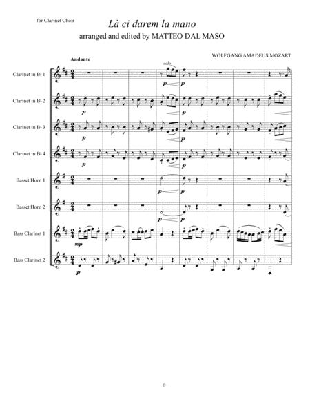 Don Giovanni - La ci darem la mano (arr. Matteo Dal Maso)