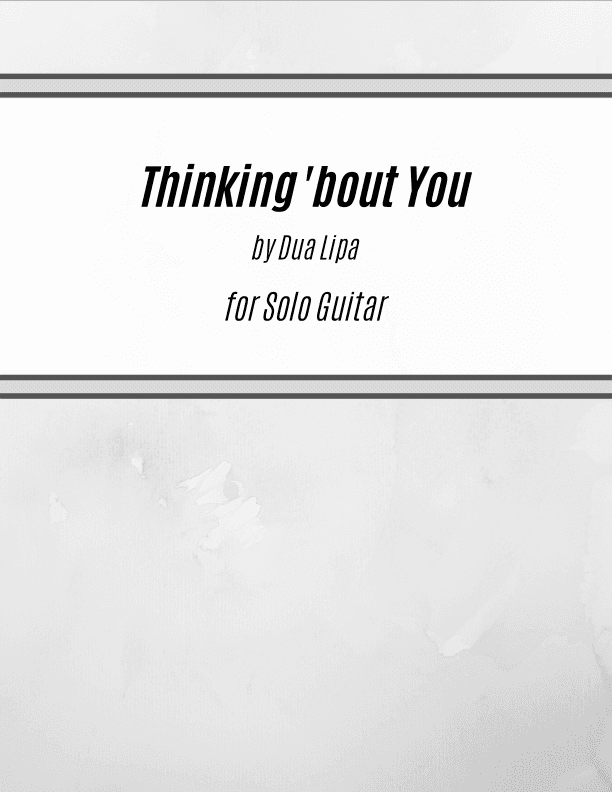 Thinking 'bout You (arr. Kenneth Pasciak)