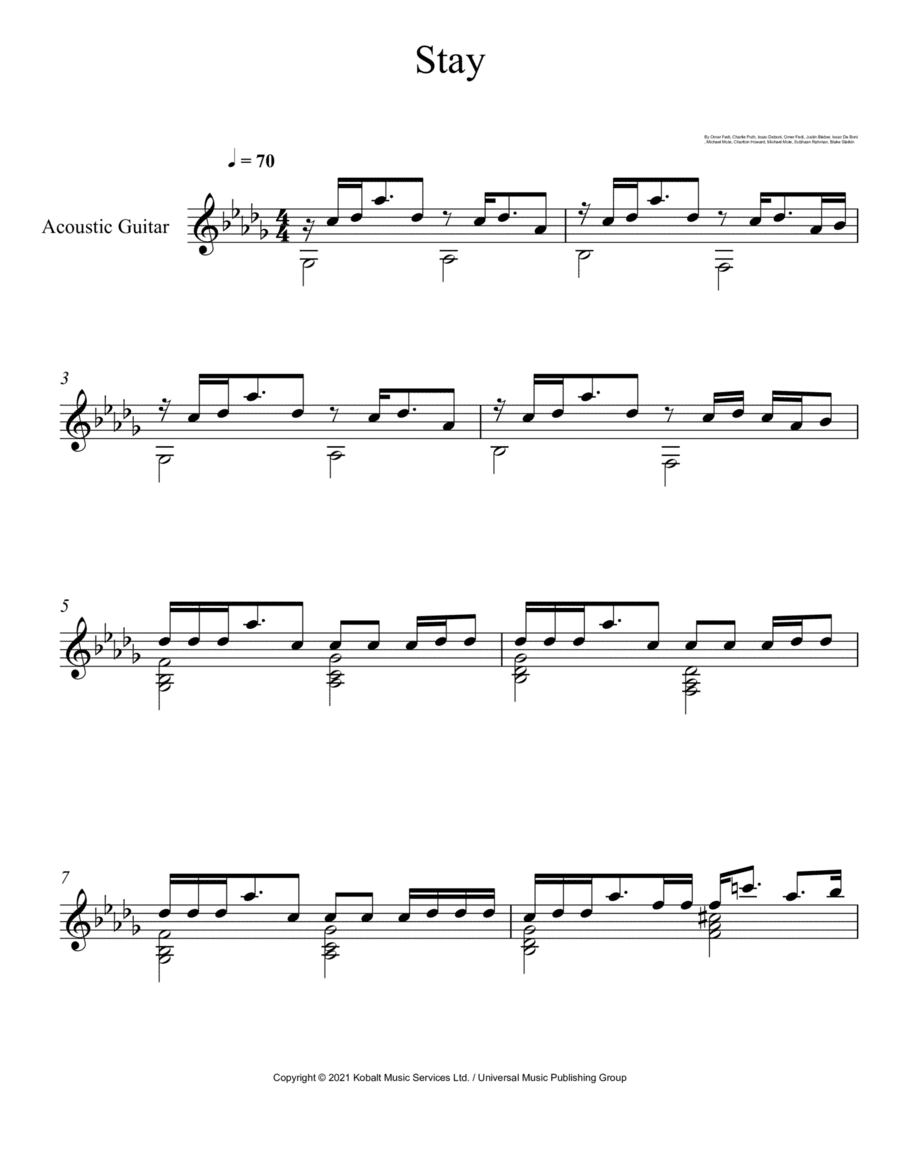 Stay (arr. André Laitano)
