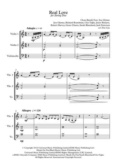 Real Love (arr. Tim Cais)