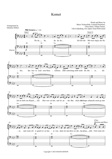 Komet (arr. Johannes Soellner)
