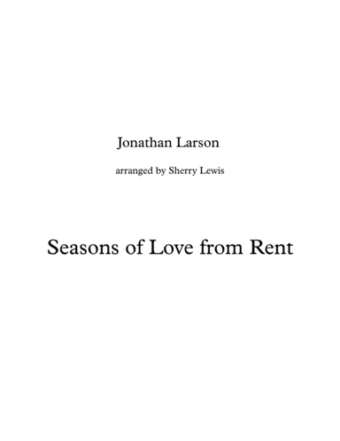 Seasons Of Love (arr. Sherry Lewis)