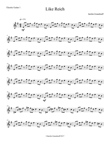 Like Reich (Electric Guitar 1)