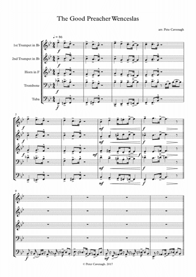 God Rest Ye Tipsy Gentlemen for Brass Quintet 2017 Holiday Contest Entry (arr. Pete Cavenagh)