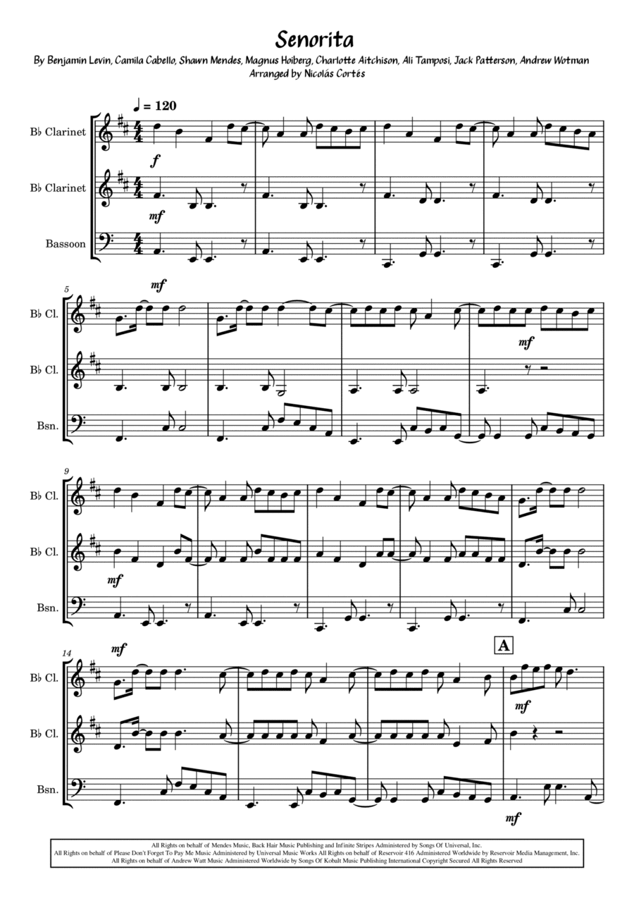 Senorita (arr. Nicolás Cortés Castillo)