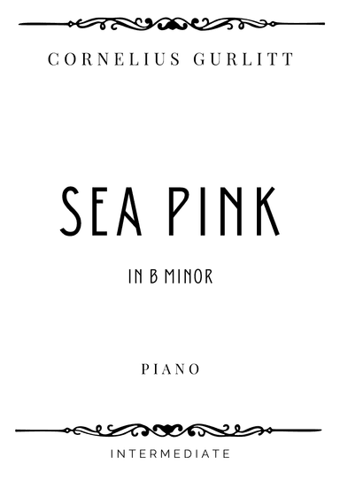 Gurlitt - Sea Pink from Kleine Blumen in B minor - Intermediate (arr. Piacere Music Sheets)