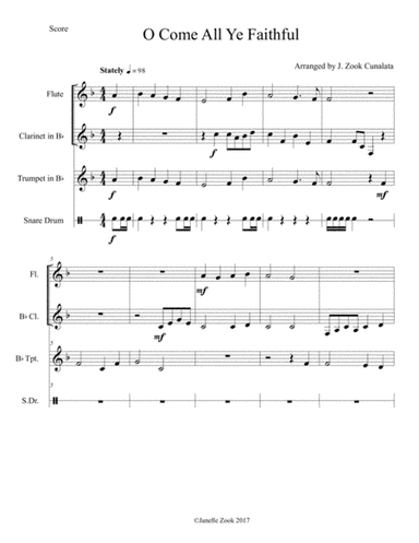 O Come All Ye Faithful (arr. JC Publishing)
