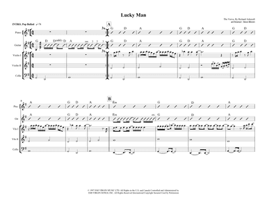 Lucky Man (arr. Steve Bloom)