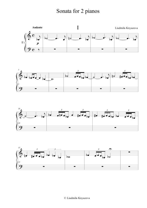 Sonata for 2 pianos