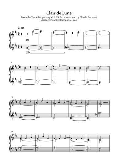 Clair de Lune (arr. Rodrigo Faleiros)