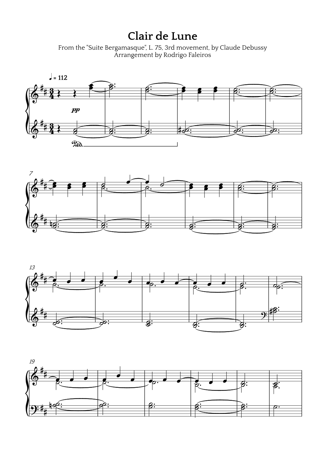 Clair de Lune (arr. Rodrigo Faleiros)