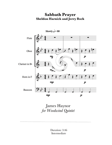 Sabbath Prayer (arr. James Haynor)