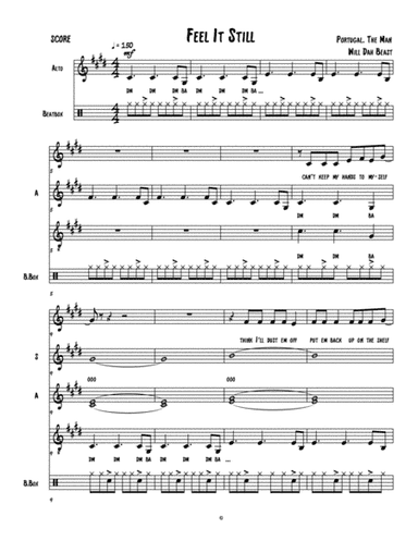 Feel It Still (arr. William Brimer/AKA Will Dah Beast)