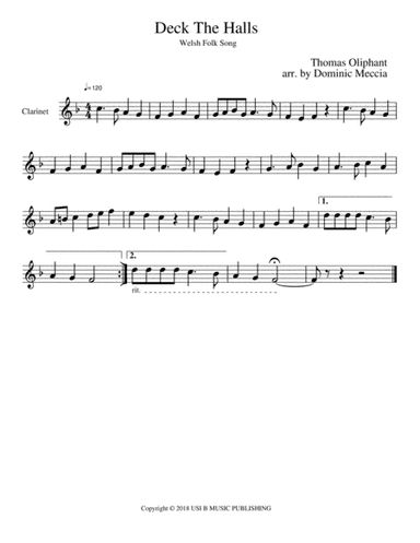 Deck The Halls (arr. Dominic Meccia)