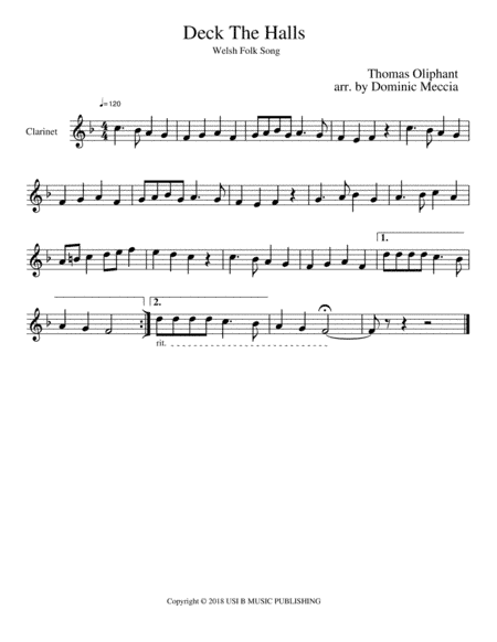 Deck The Halls (arr. Dominic Meccia)