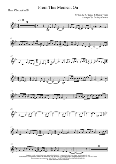 From This Moment On (arr. Zachary Corbett)