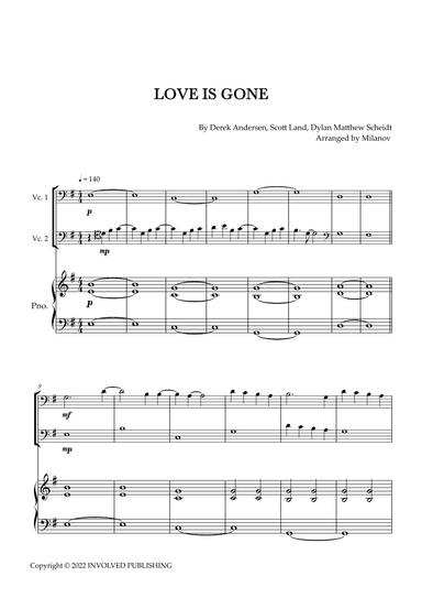 Love Is Gone (arr. Milanov)
