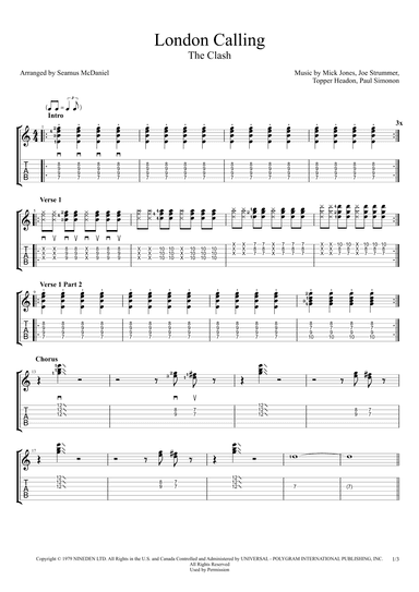 London Calling (arr. Seamus McDaniel)