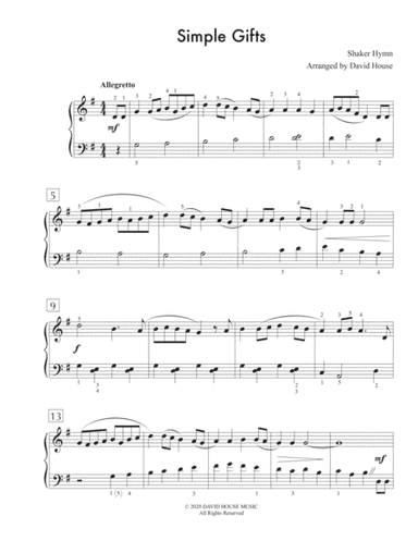 Simple Gifts (arr. David House Music)