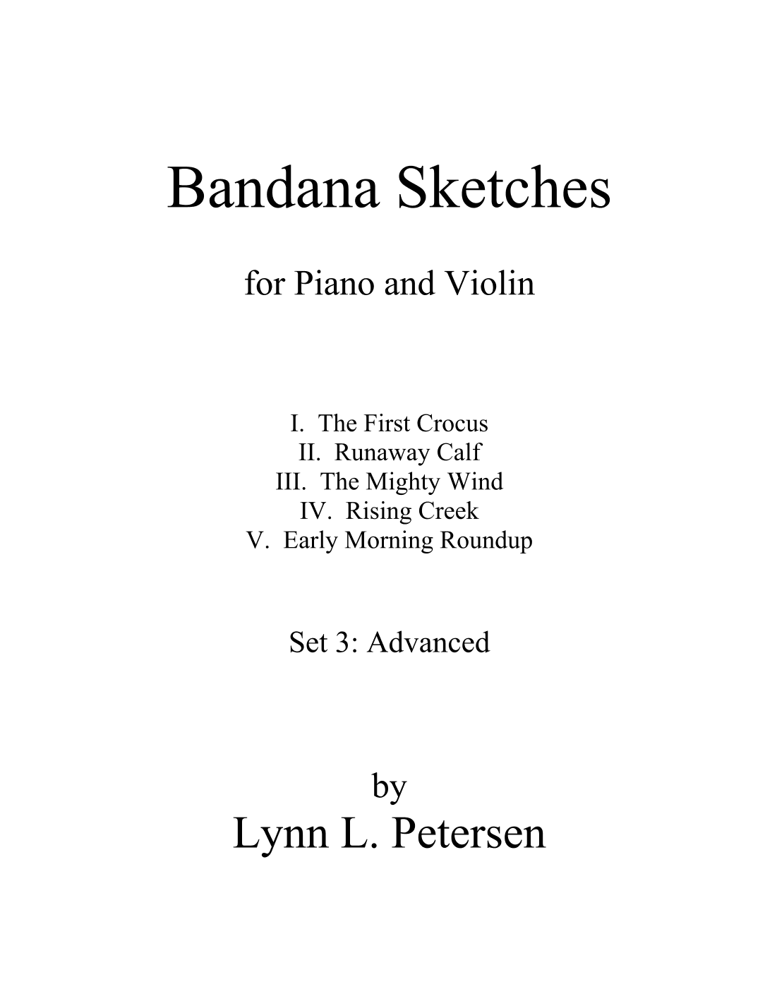 Bandana Sketches (Set 3 - Advanced)